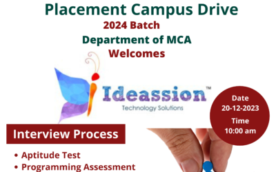 Placement Campus Drive – Ideassion Technologies