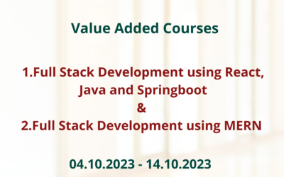 Value Added Courses – MERN Stack & Full Stack Java
