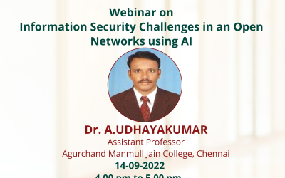 Webinar – Information Security Challenges in Open Networks using AI